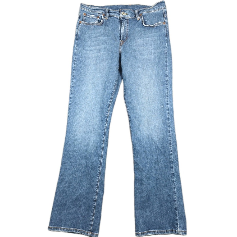 Lucky Brand Jeans Dungaree's Pueblo Bonito Red Label Blue Women 32 (32x31) - Picture 1 of 10